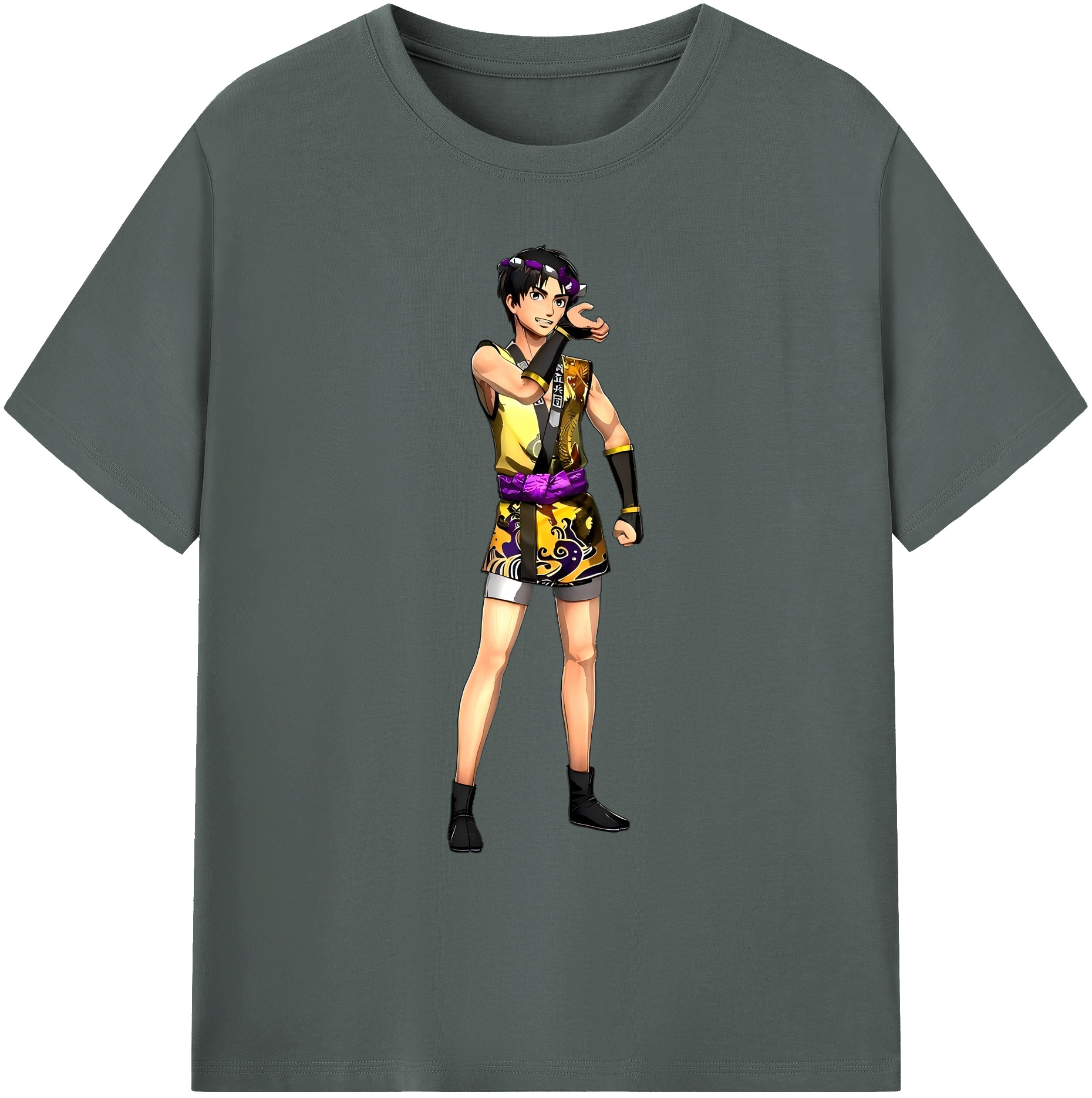 （画像用） 進撃の巨人 リヴァイ·アッカーマン Attack on Titan Levi Ackerman 綿100％ メンズ半袖Tシャツ｜肌触りやわらか＆通気性